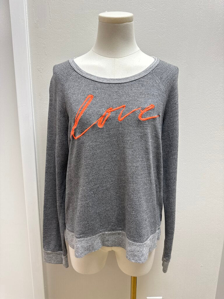 Sundry Grey Love Sweatshirt