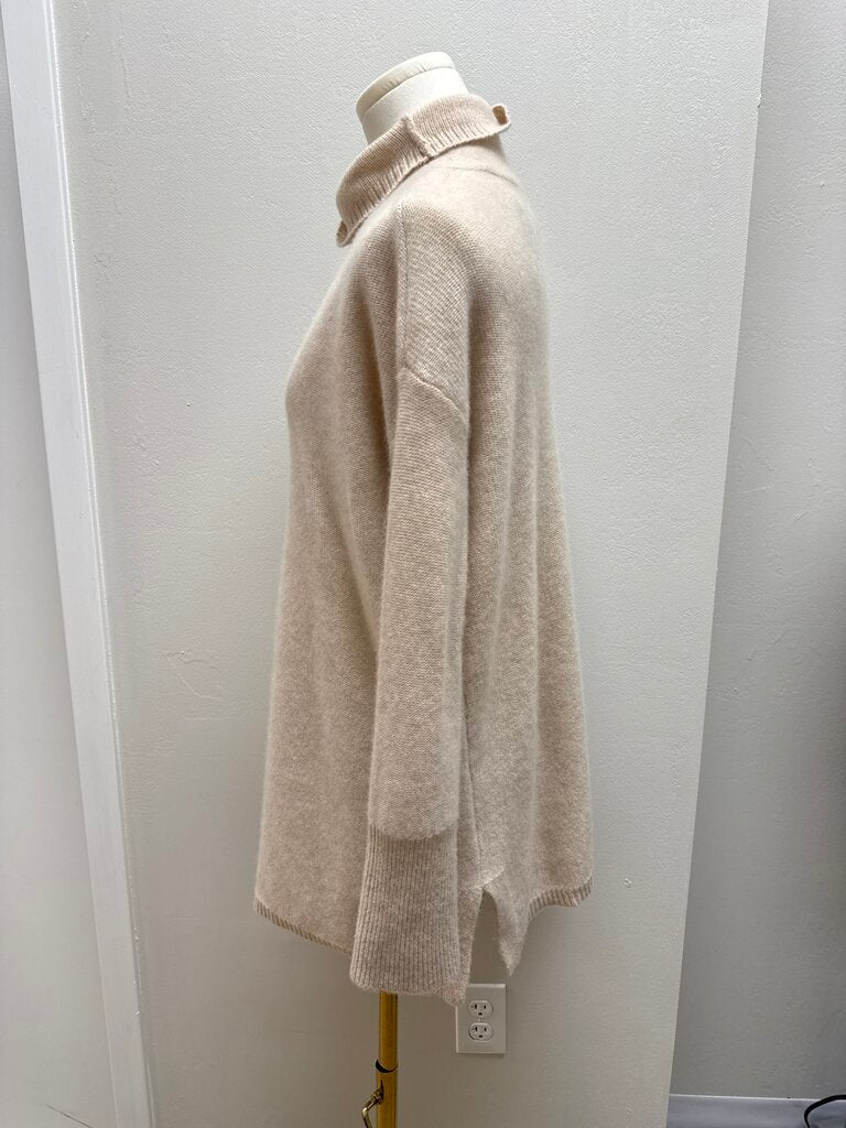Magaschoni Tan Cashmere Turtleneck