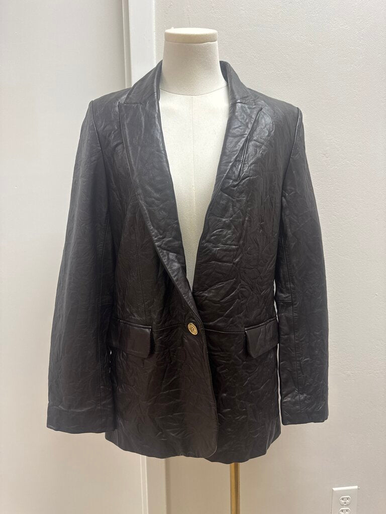 Zadig & Voltaire Lamb Leather Blazer