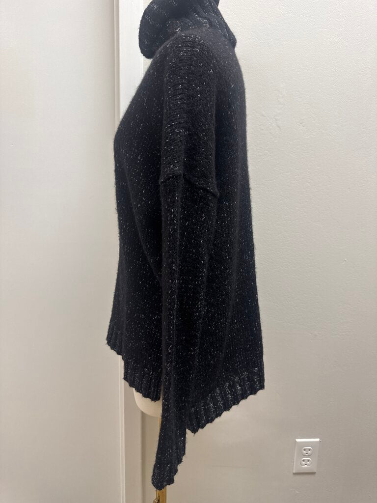 Vince Black Marled Turtleneck Sweater