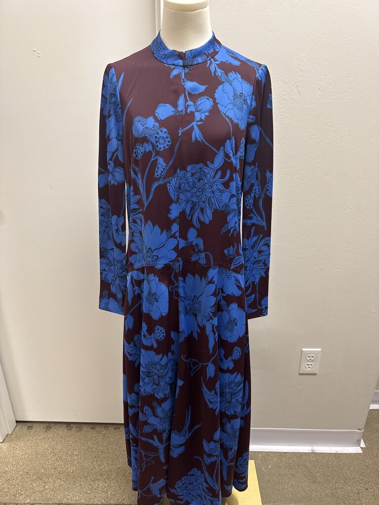 ME + EM Maroon Floral Maxi Dress