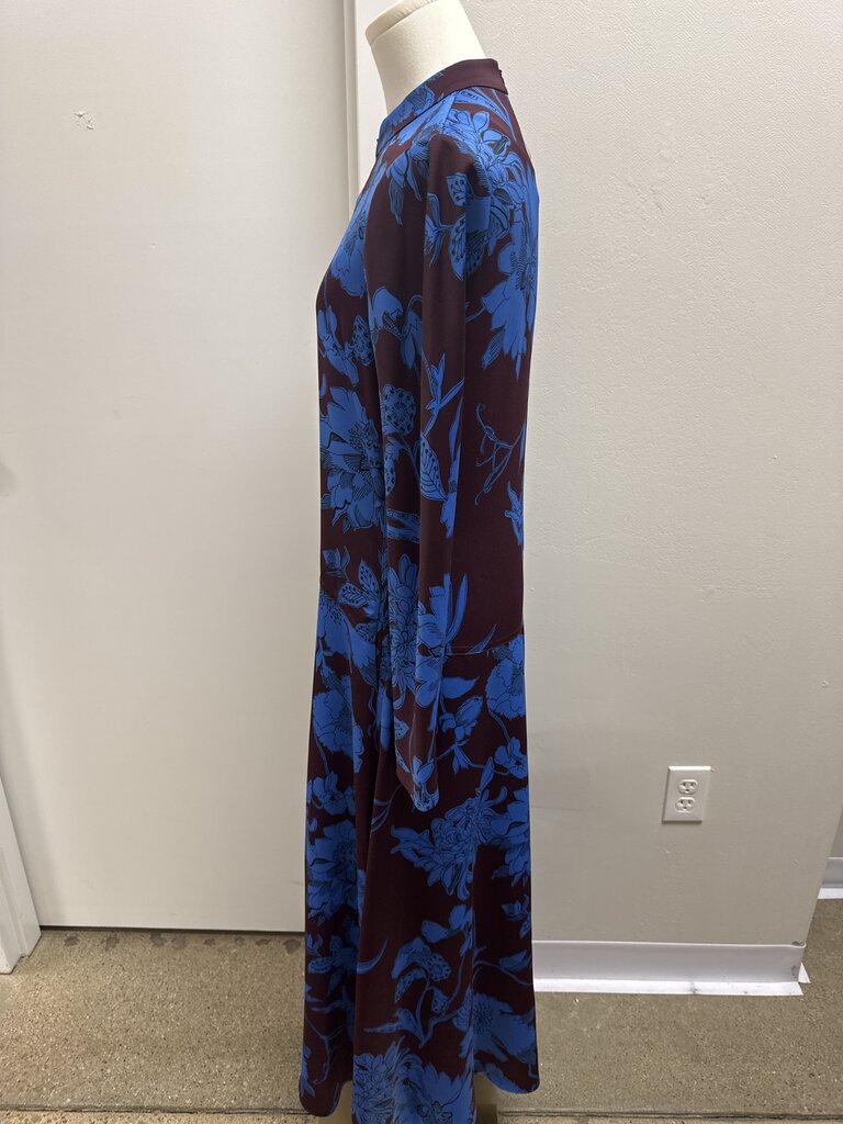 ME + EM Maroon Floral Maxi Dress