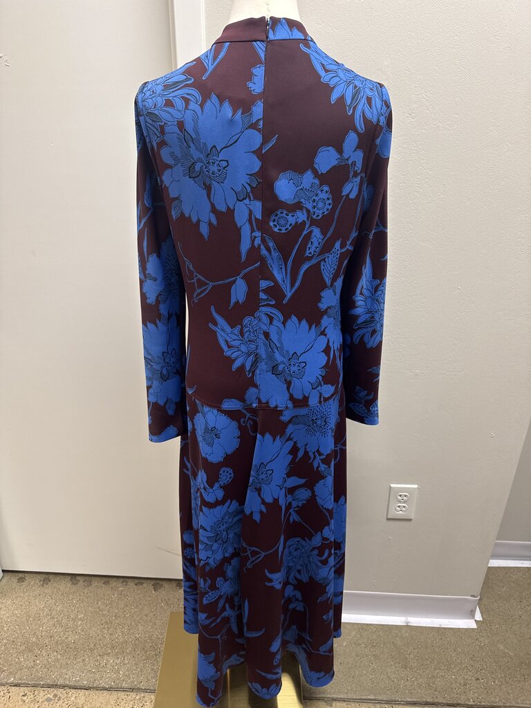 ME + EM Maroon Floral Maxi Dress