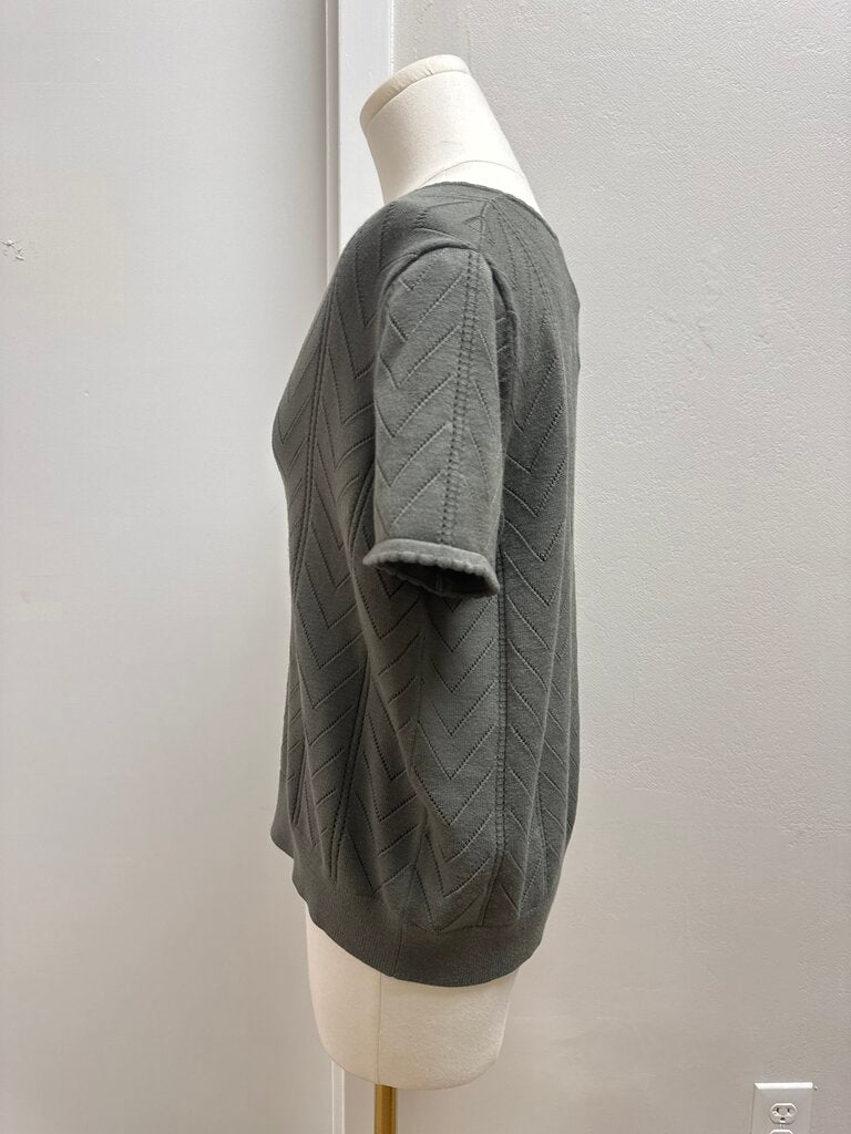 Splendid Chevron Short Sleeve Sweater NWT
