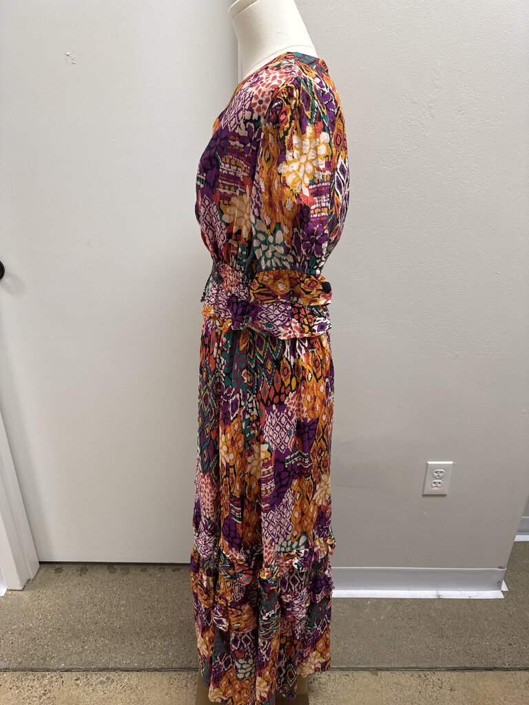Avara Abstract Print Maxi Dress NWT