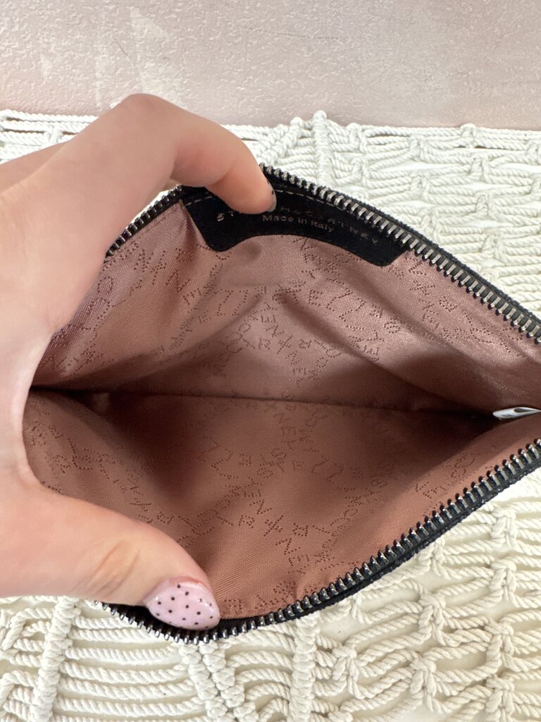 Stella McCartney Black Falabella Pouch Clutch