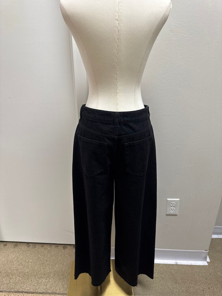 Me+Em Black Wide Leg Jean