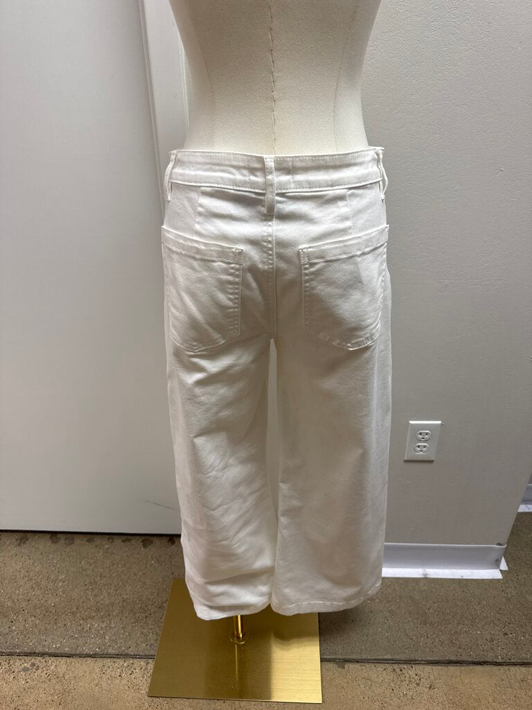 Kut White Wide Leg Jean