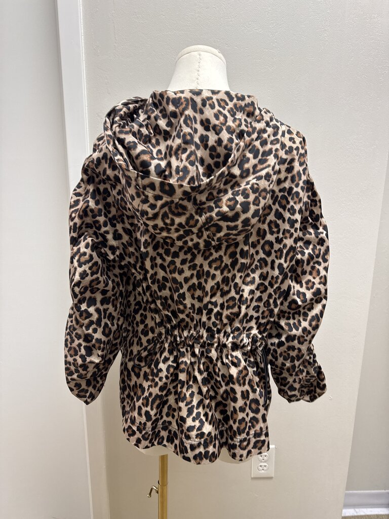 Veronica Beard Leopard Print Nylon Jacket