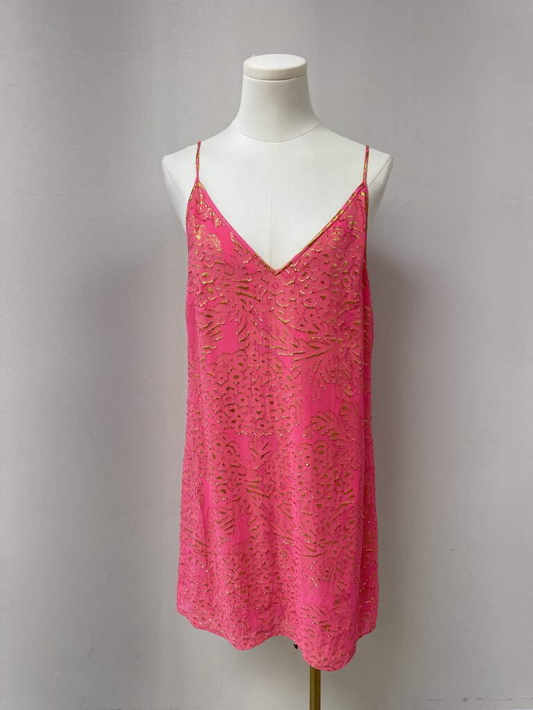 Lilly Pulitzer Coral and Gold Tank Dress
