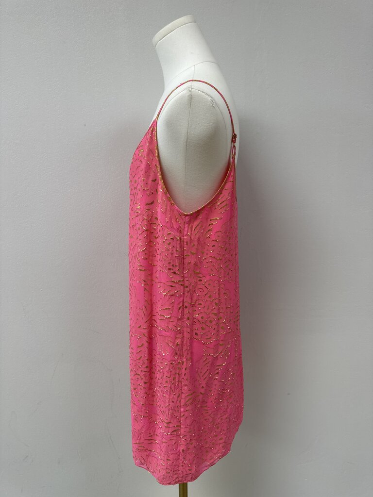 Lilly Pulitzer Coral and Gold Tank Dress