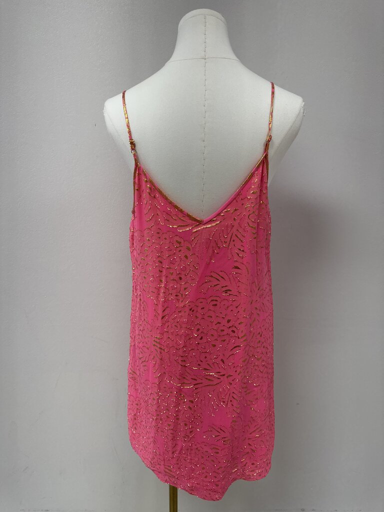 Lilly Pulitzer Coral and Gold Tank Dress