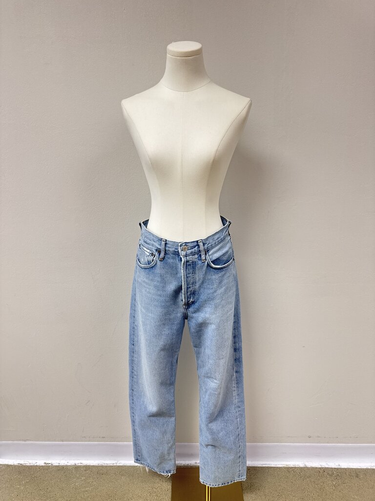 AGOLDE Light Blue Straight Leg Jean