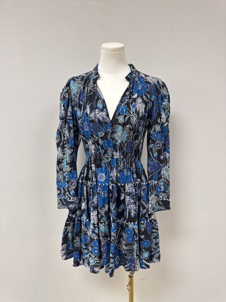 Ulla Johnson Blue Floral Mini Dress