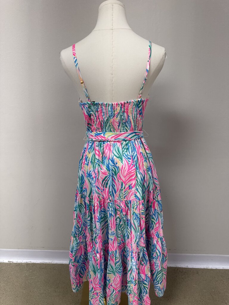 Lilly Pulitzer Blue Multi Maxi Dress NWT
