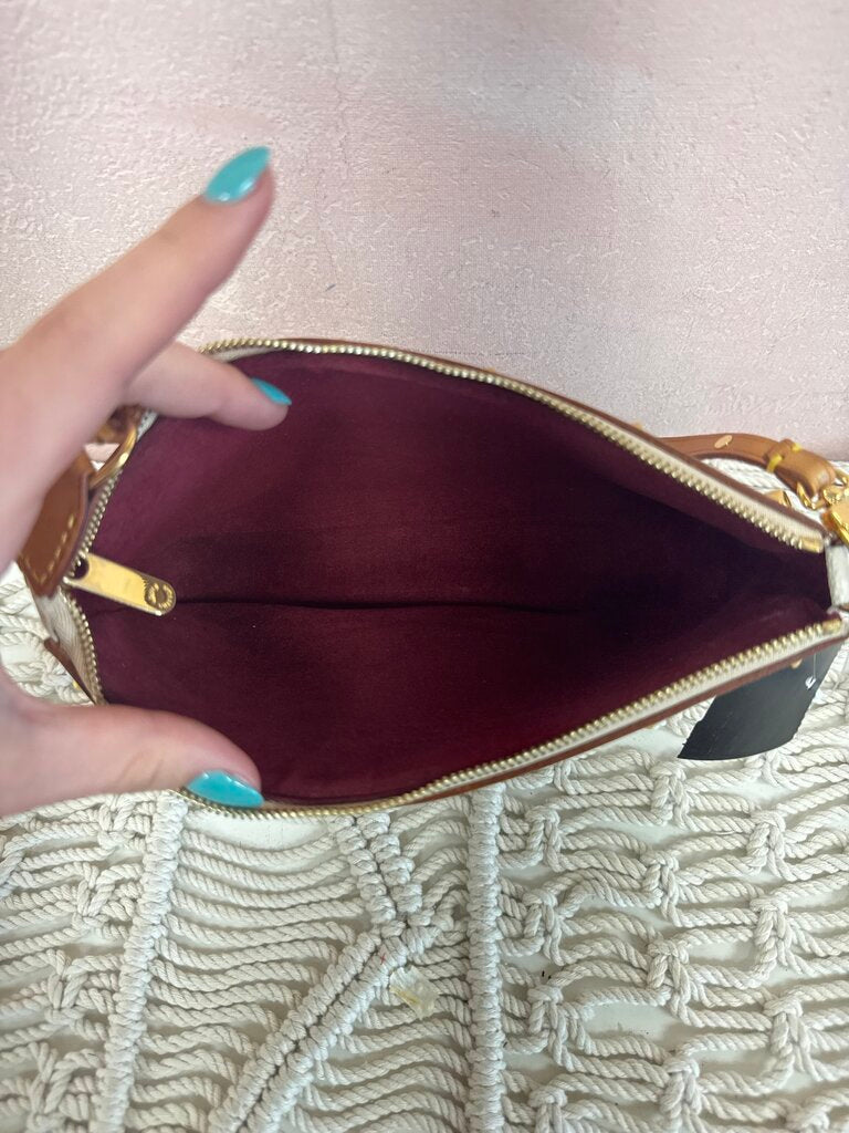 Louis Vuitton White Multi Colour Pochette '04 Rare Find