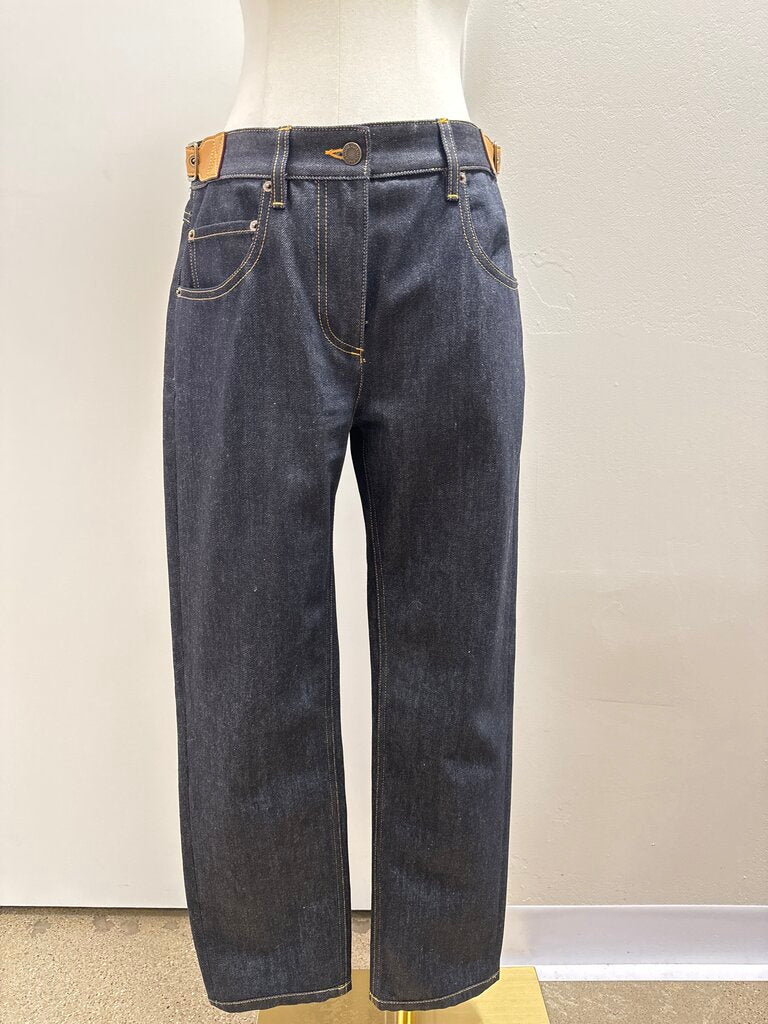 Louis Vuitton Dark Eyelet Tab Jeans (In Stotes $1930)