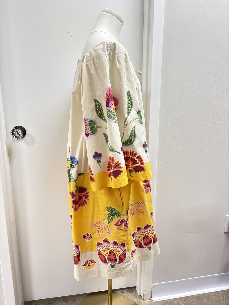 La Double J Yellow Floral Midi Dress