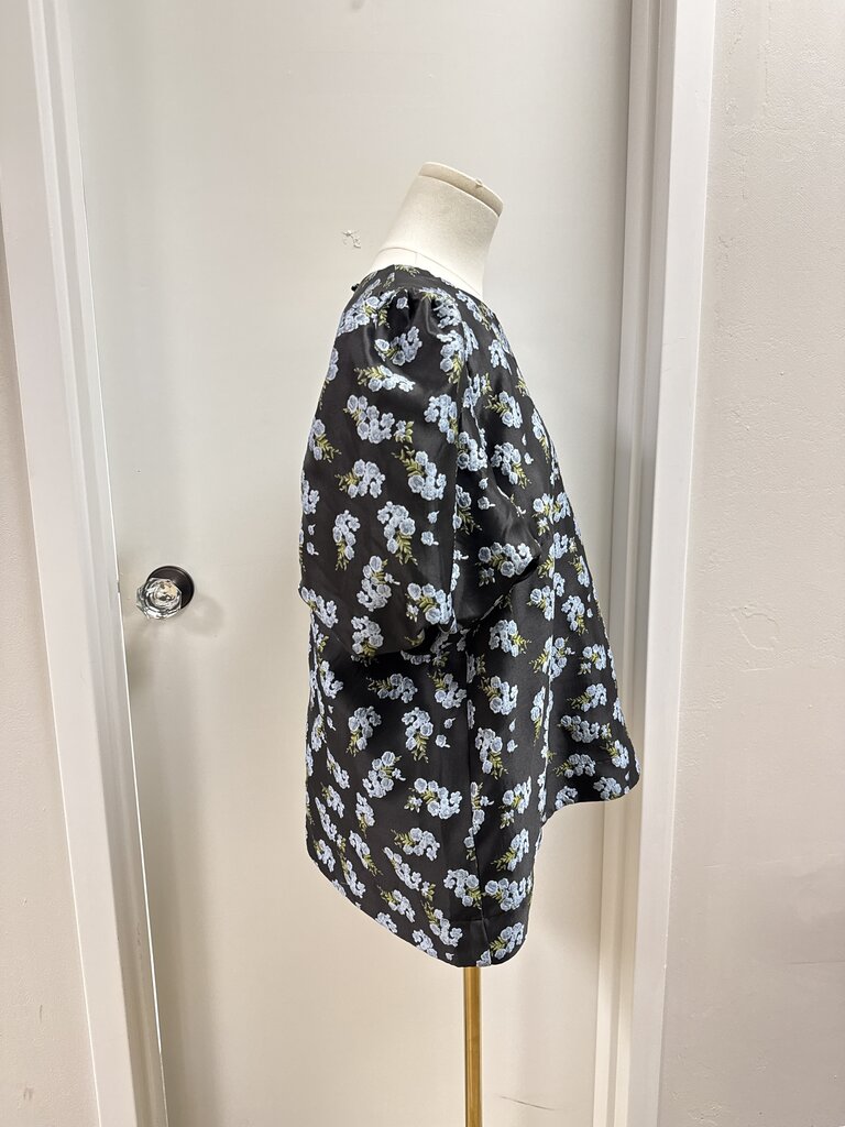 Pomander Place Black Floral Top