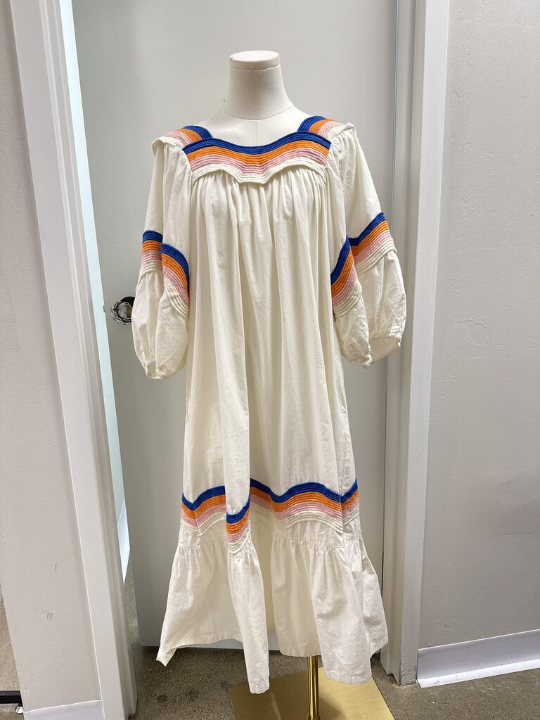 Corey Lynn Calter White Embroidered Maxi Dress