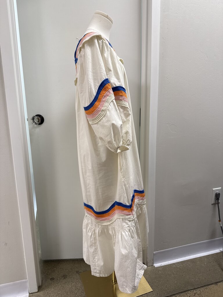 Corey Lynn Calter White Embroidered Maxi Dress