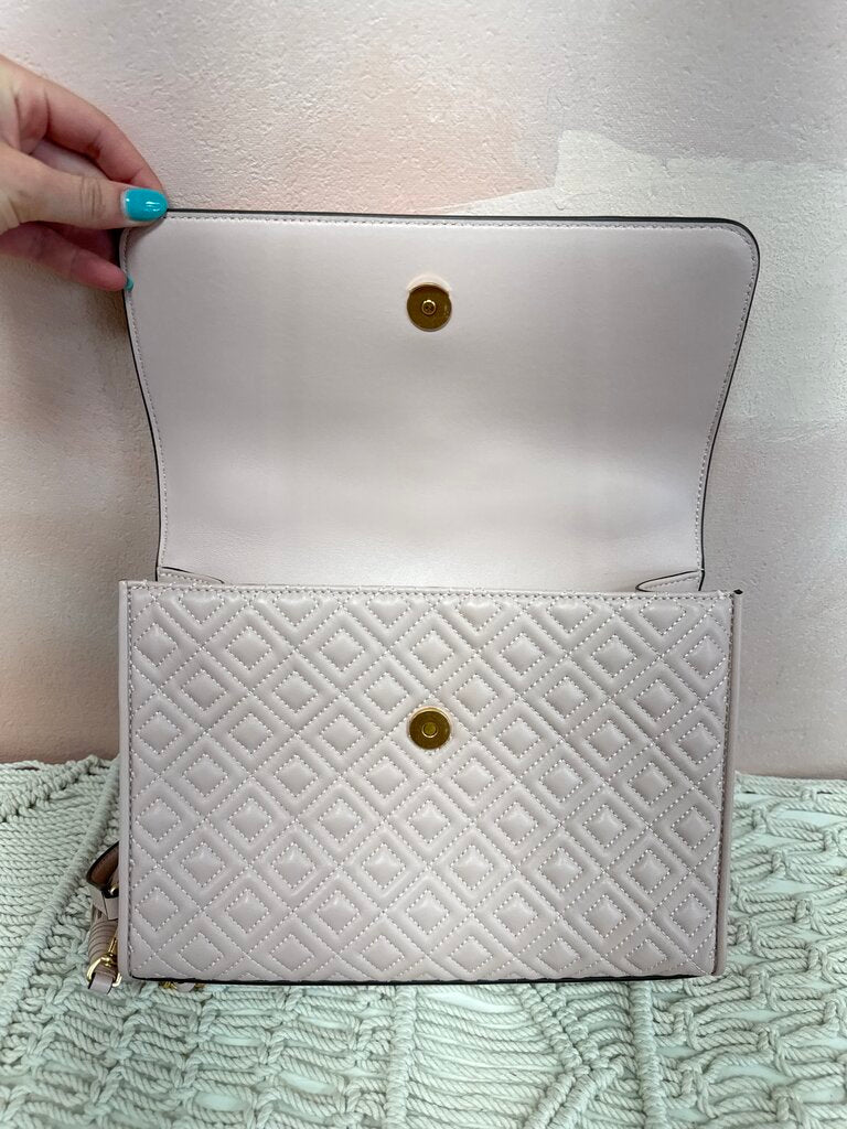 Tory Burch Pale Pink Flap Shoulder Bag