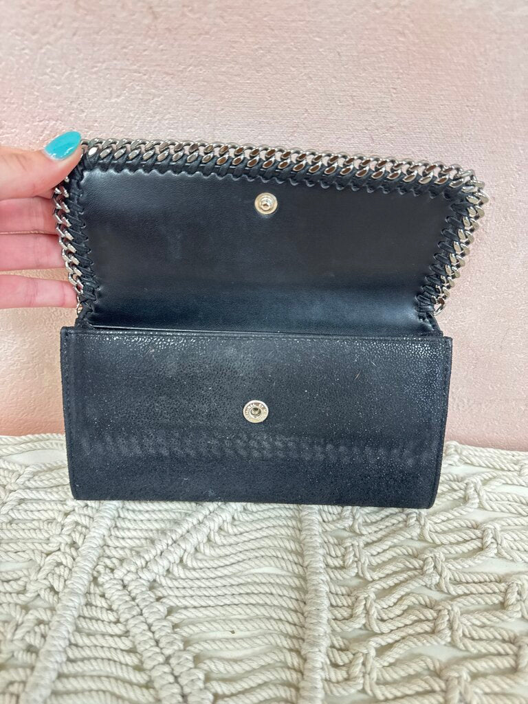 Stella McCartney Black Continental Wallet