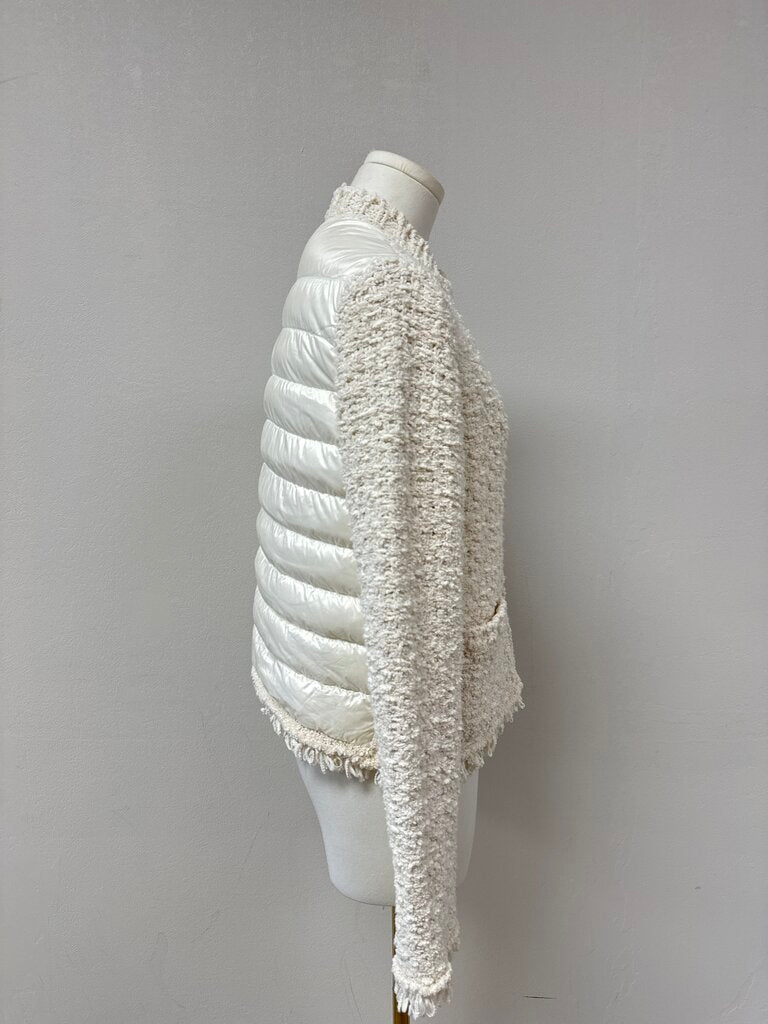 Moncler Ivory Boucle Jacket