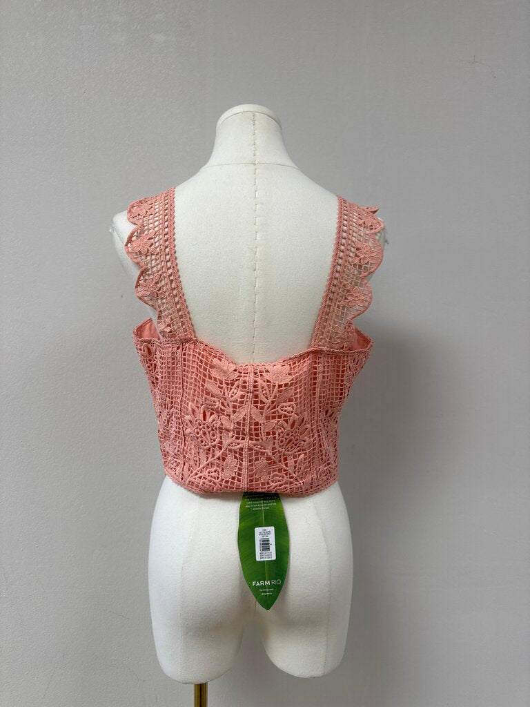 Farm Rio Rose Lace Bralette NWT