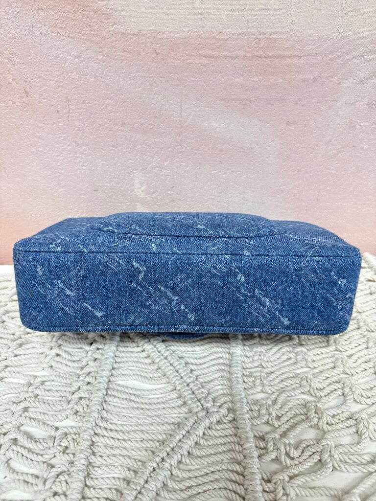 Chanel Bleached Denim Classic Medium Double Flap Bag '19