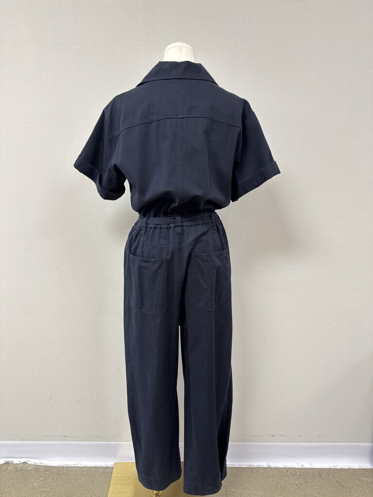 A.L.C. Navy Linen Jumpsuit