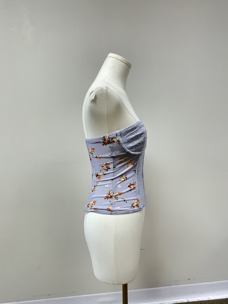 We Wore What Lilac Lace Corset