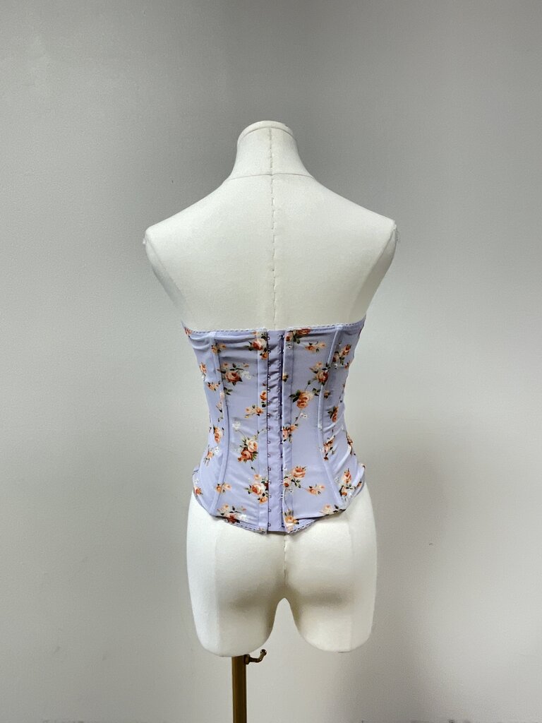 We Wore What Lilac Lace Corset