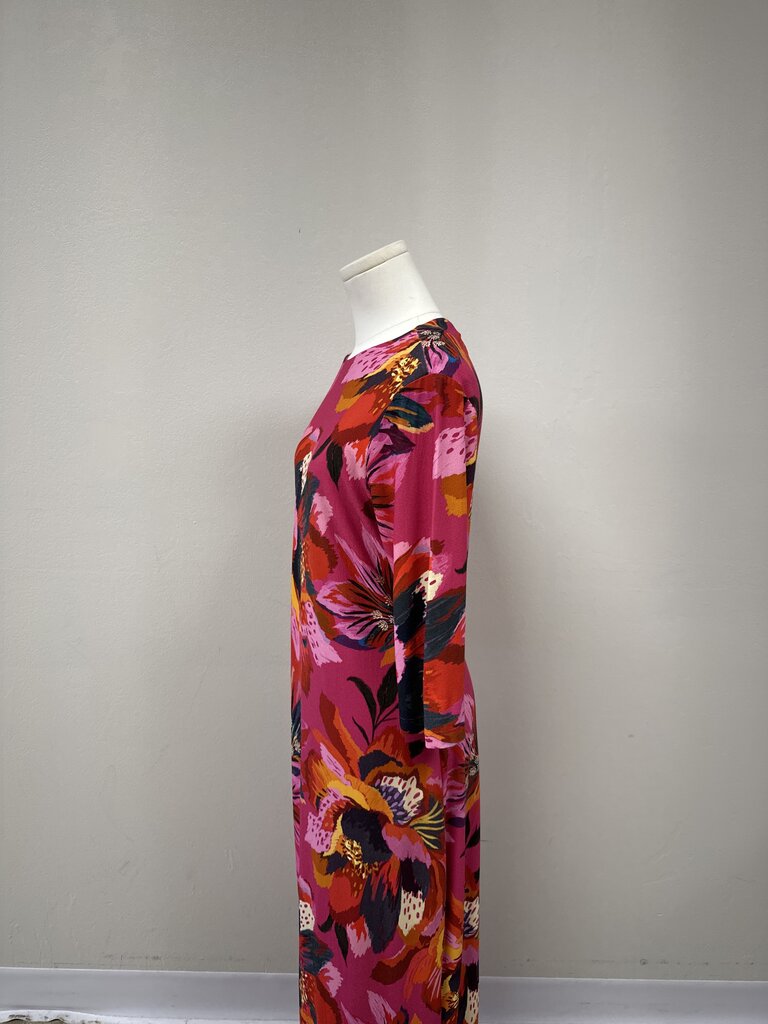 Farm Rio Fuchsia Floral Long Dress