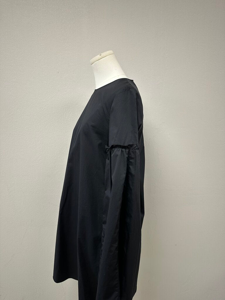 tibi Black Bell Sleeve Mini Dress NWT