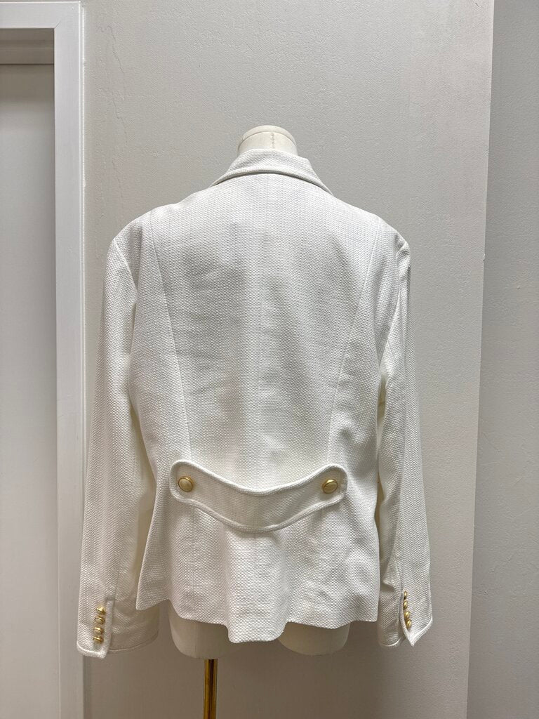 Lafayette 148 White Blazer NWT