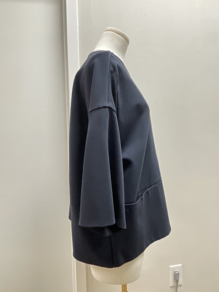 Lafayette 148 Blue Cropped Jacket NWT