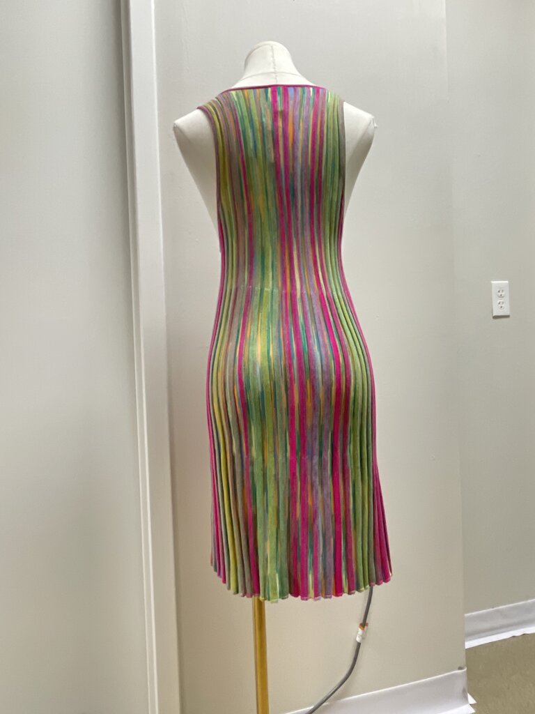Daily Practice Rainbow Ribbed Dress