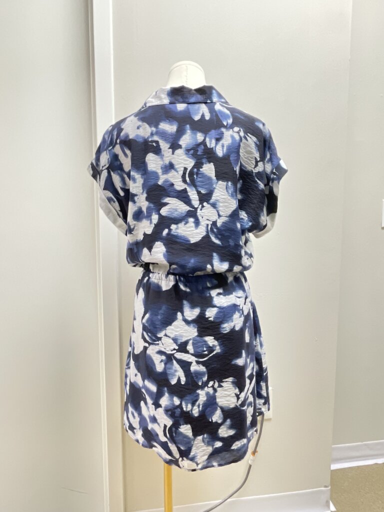 Cloth & Stone Blue Tie Dye Dress