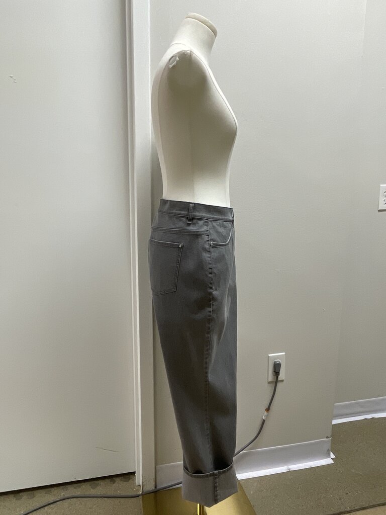Lafayette 148 Grey Straight Leg Jean