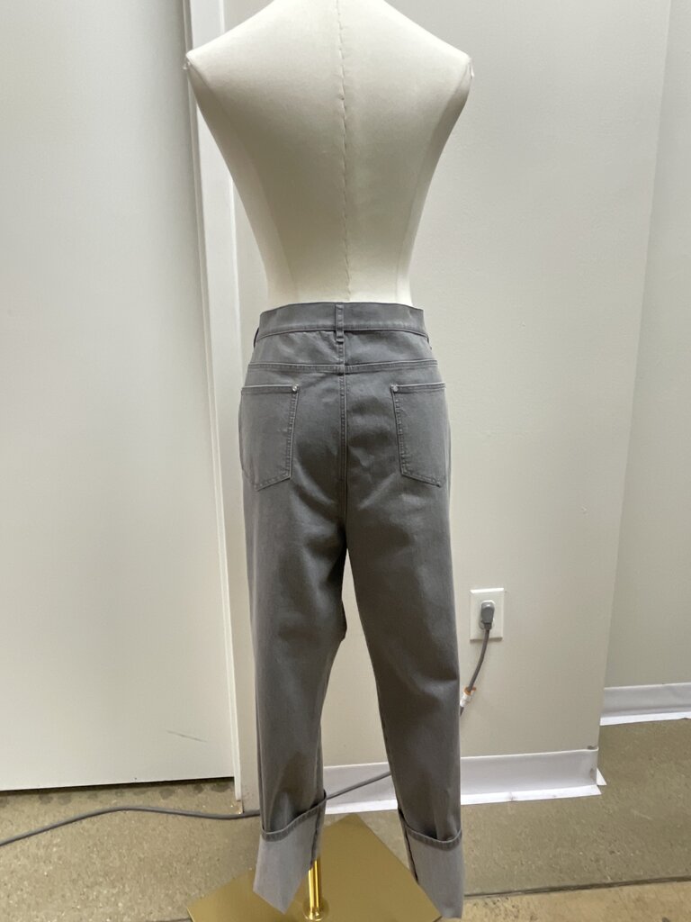 Lafayette 148 Grey Straight Leg Jean