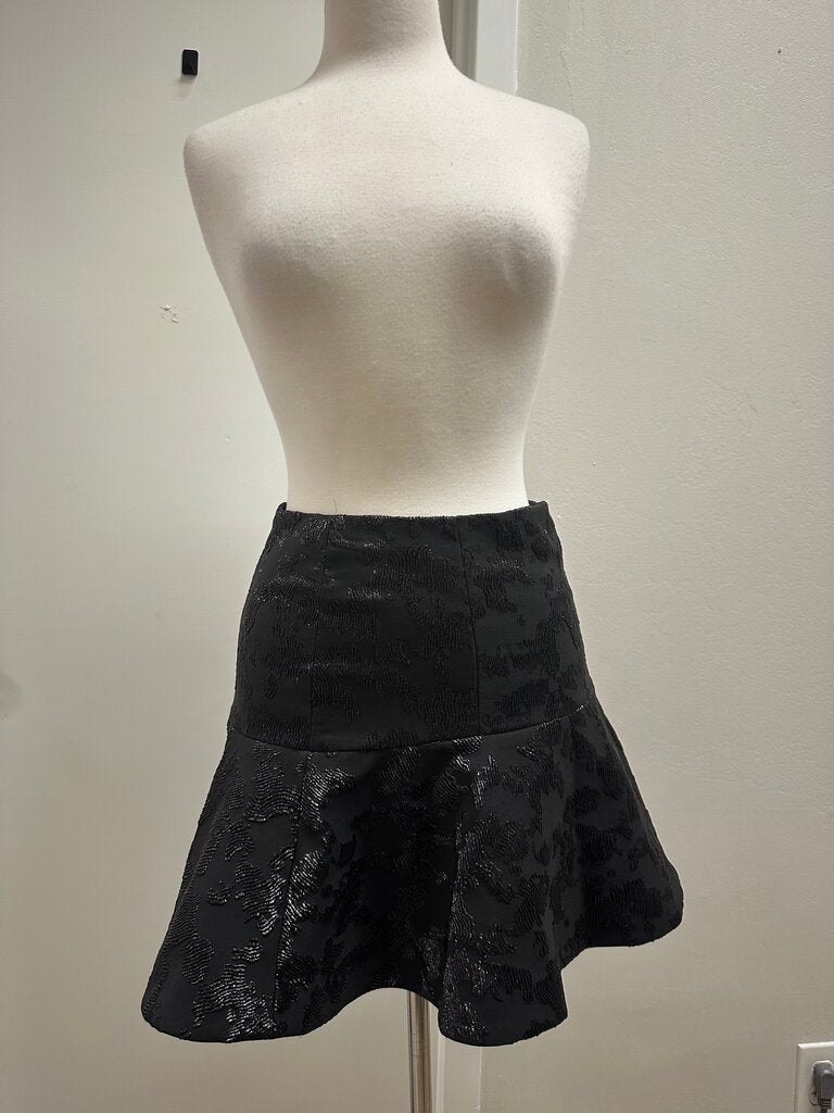 & Other Stories Black Sequin Skater Skirt NWT