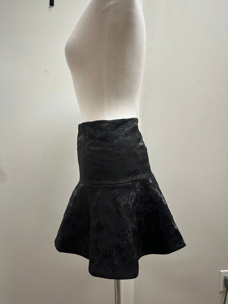 & Other Stories Black Sequin Skater Skirt NWT