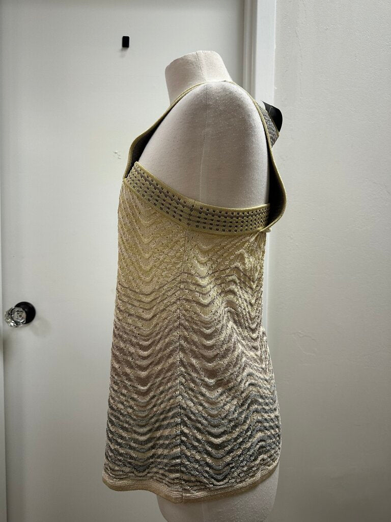 Missoni Gold Knit Baby Doll Top