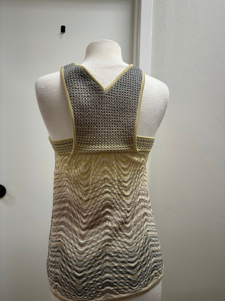 Missoni Gold Knit Baby Doll Top