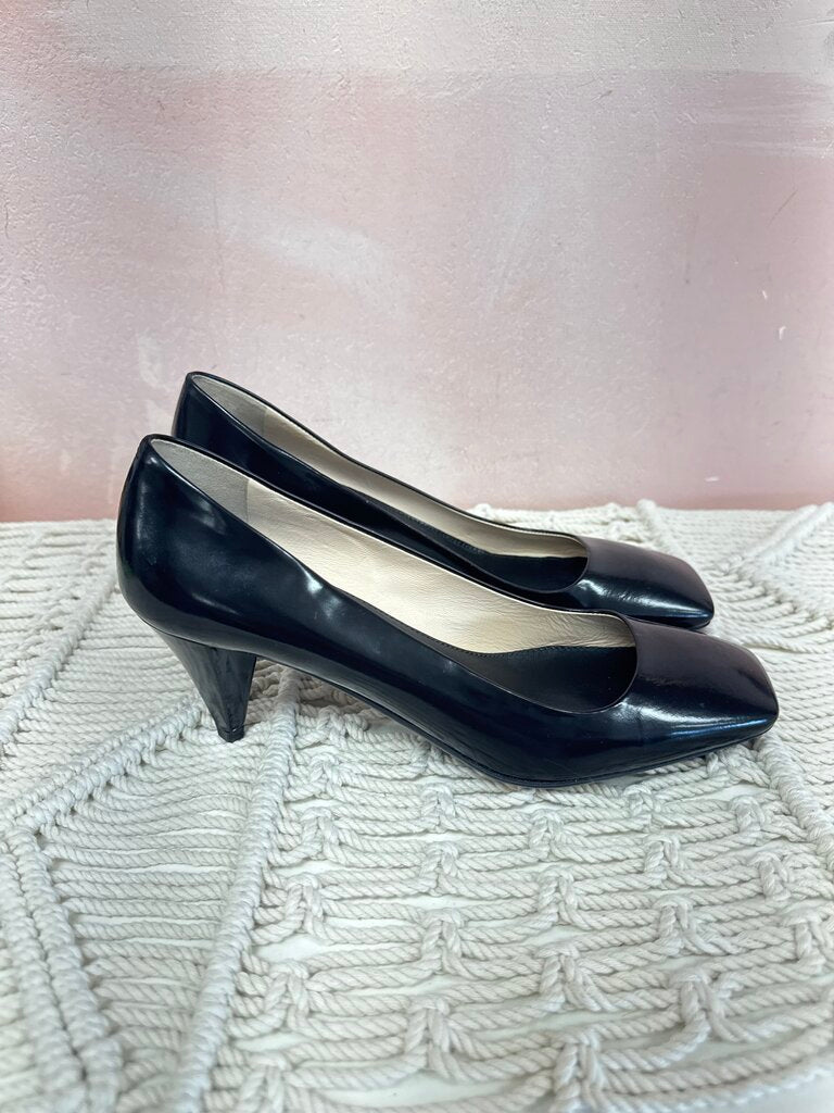 Prada Black Leather Kitten Heel NWT