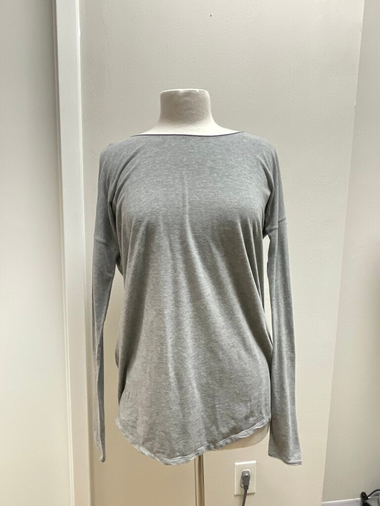 Lululemon Grey Scoop Neck Tee