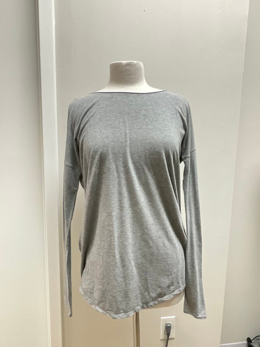 Lululemon Grey Scoop Neck Tee