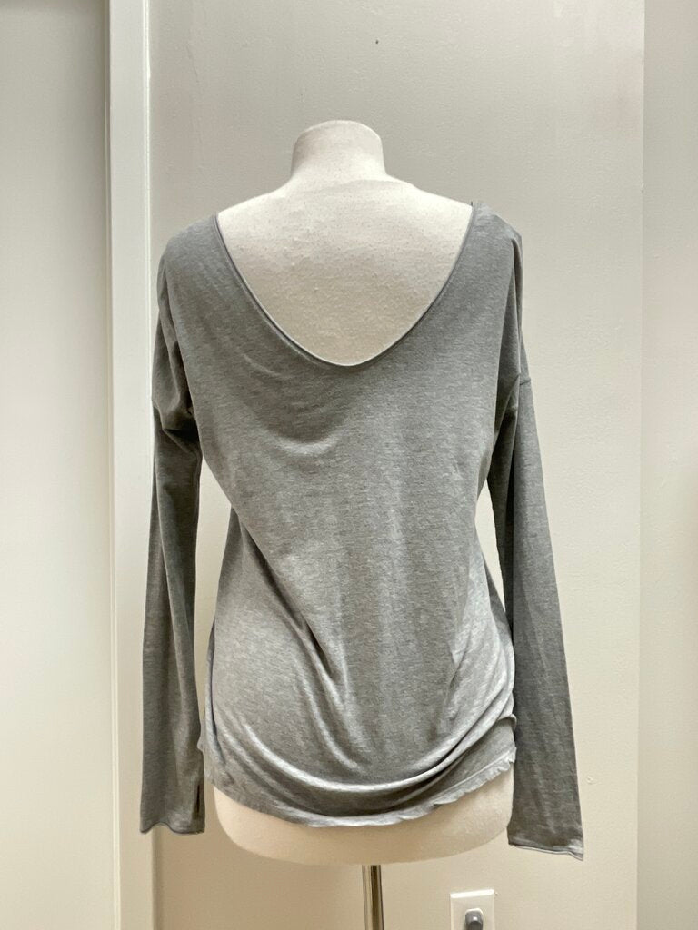 Lululemon Grey Scoop Neck Tee