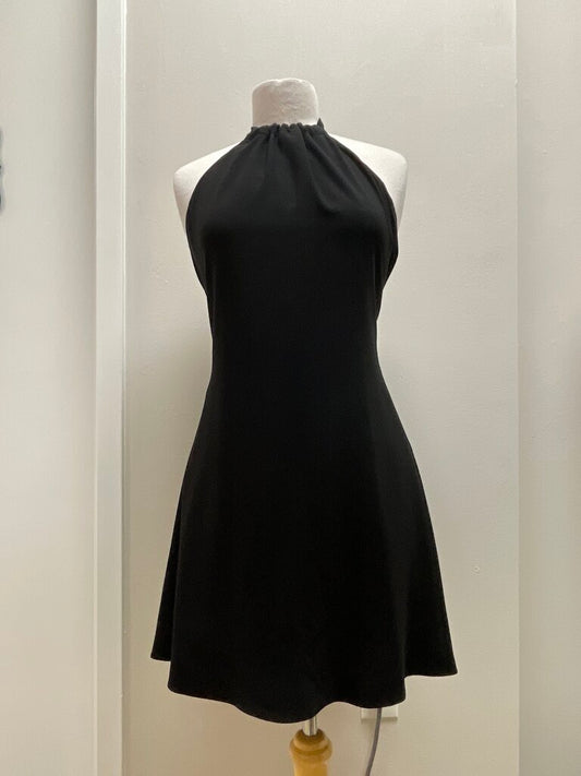 Theory Black Halter Dress
